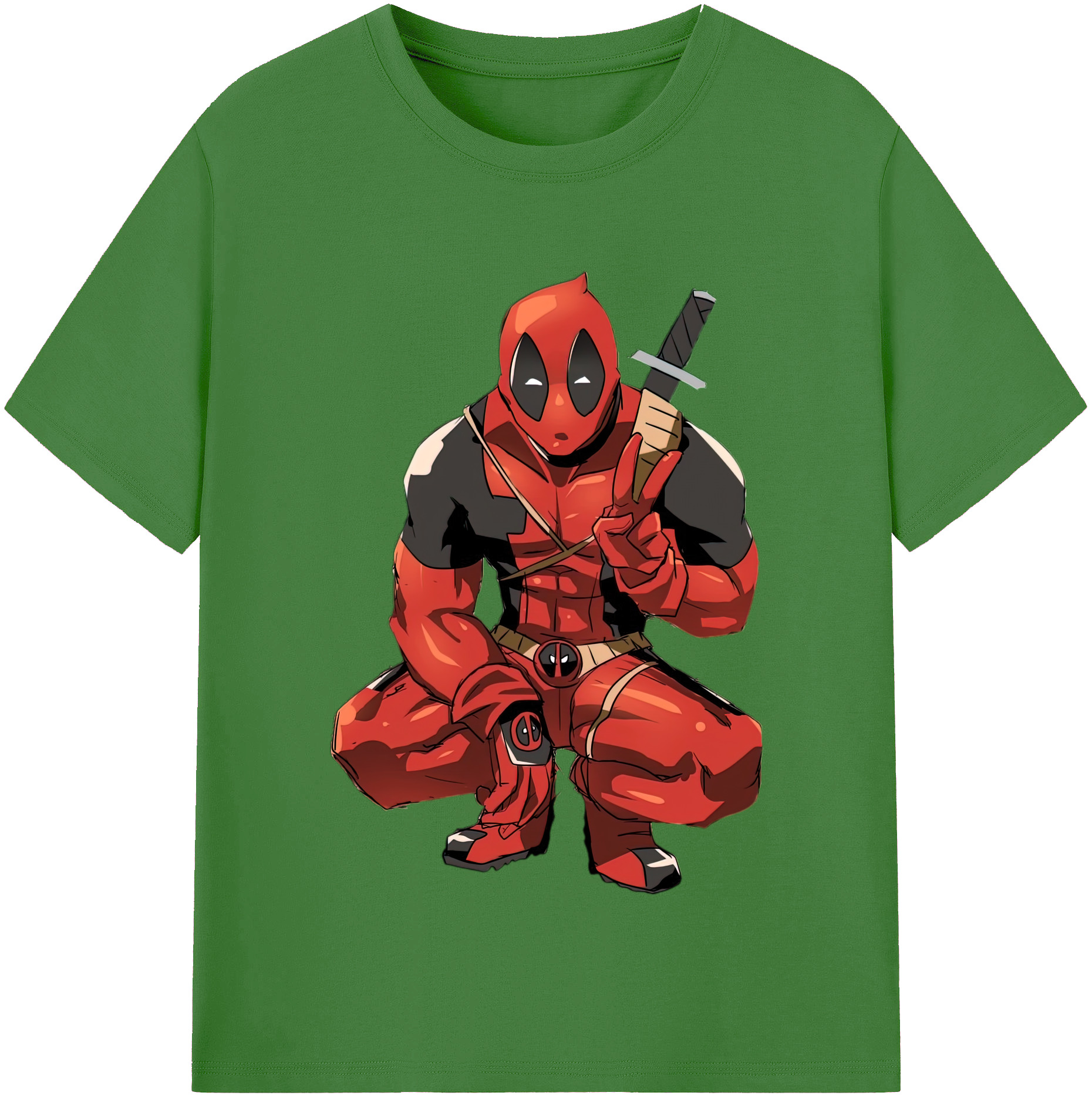 （画像用） Deadpool デッドプール レディースカジュアルプリントTシャツ（綿100％）
